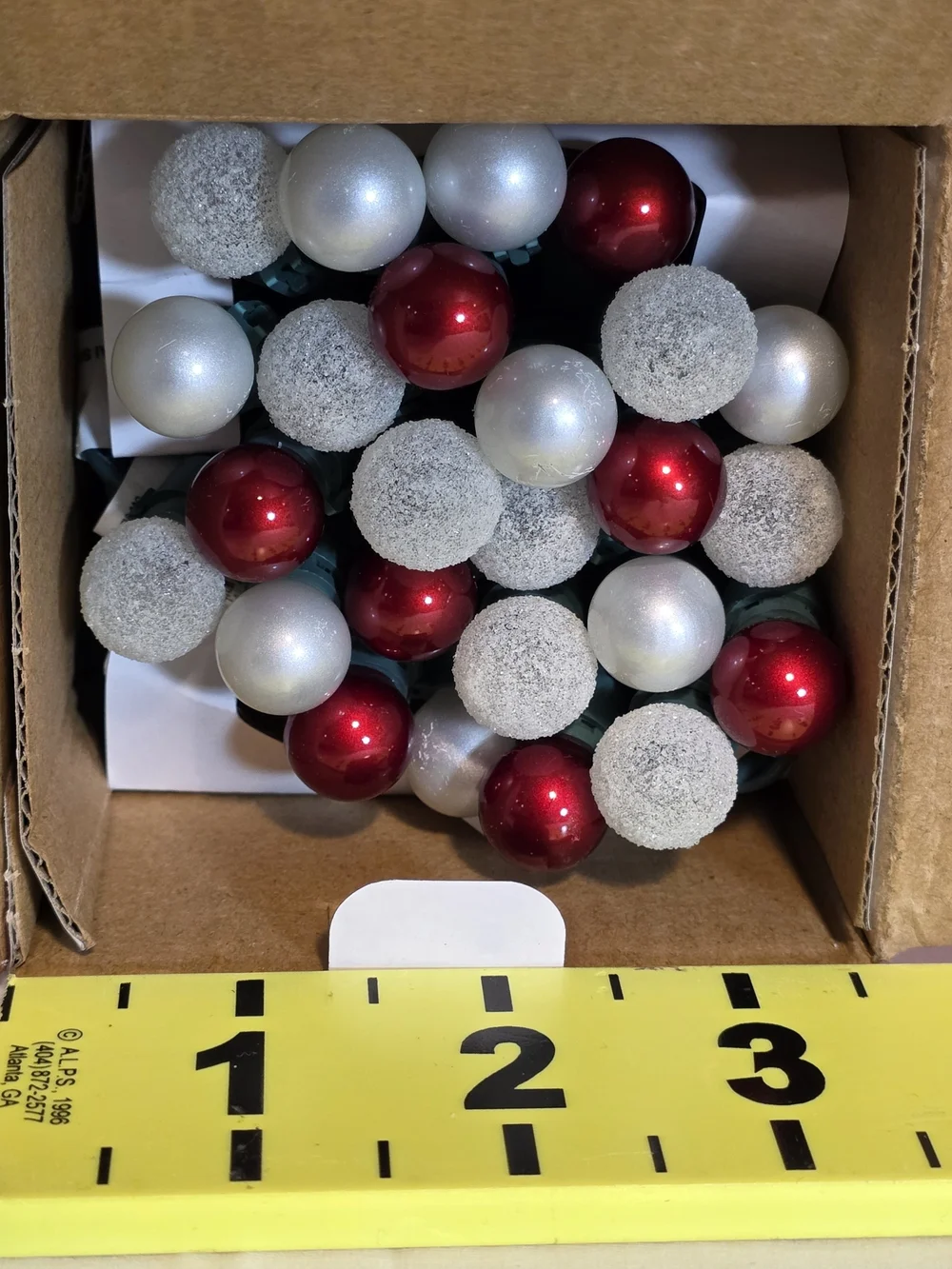 50 LED String Fairy Lights Red Warm White Indoor Outdoor Round Ball Blubs